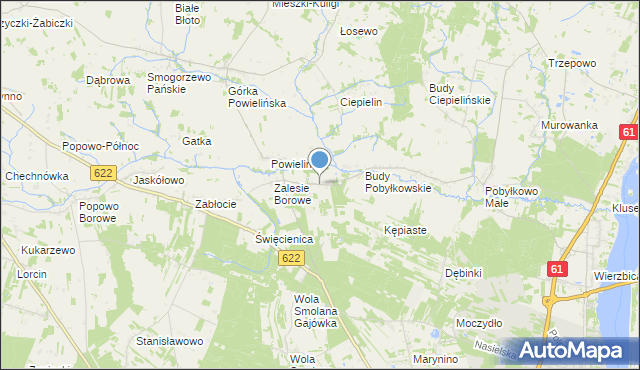 mapa Wólka Zaleska, Wólka Zaleska gmina Pokrzywnica na mapie Targeo